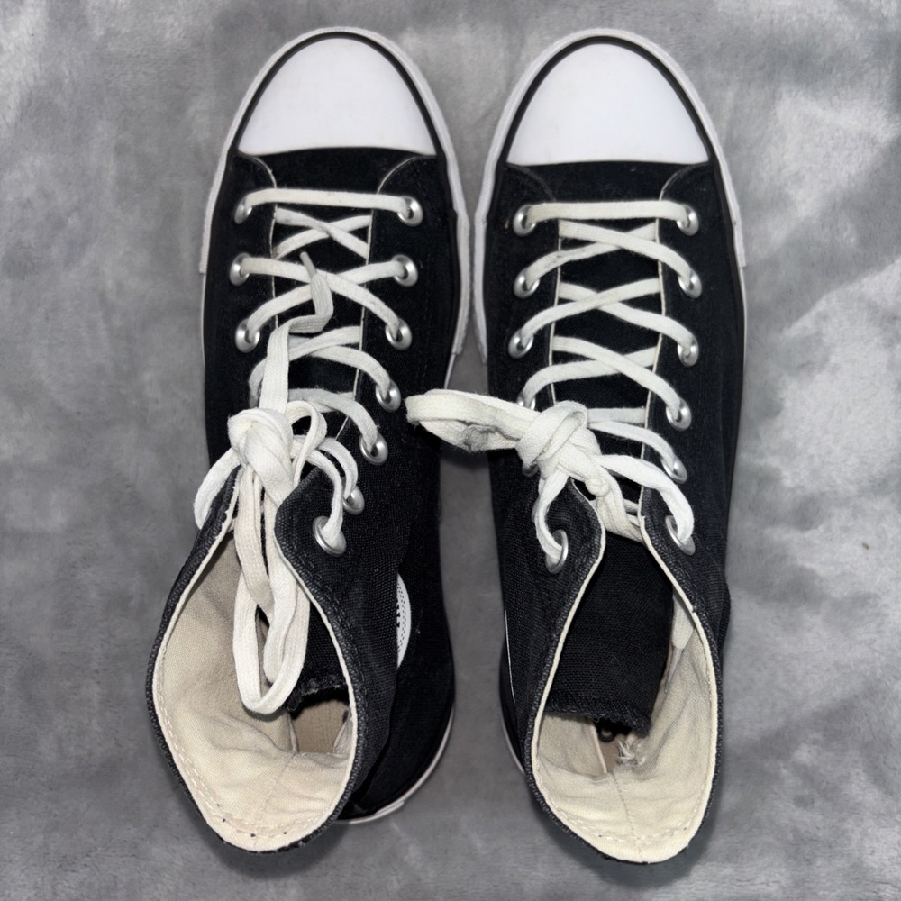 CONVERSE Chuck Taylor All Star BLACK & WHITE Basketball Shoes WOMENS 9 - Picture 5 of 8